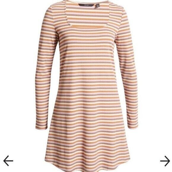 VERO Moda BNWOT Women Sz Small "Frida" Striped Dress Long Sleeve - Picture 3 of 6